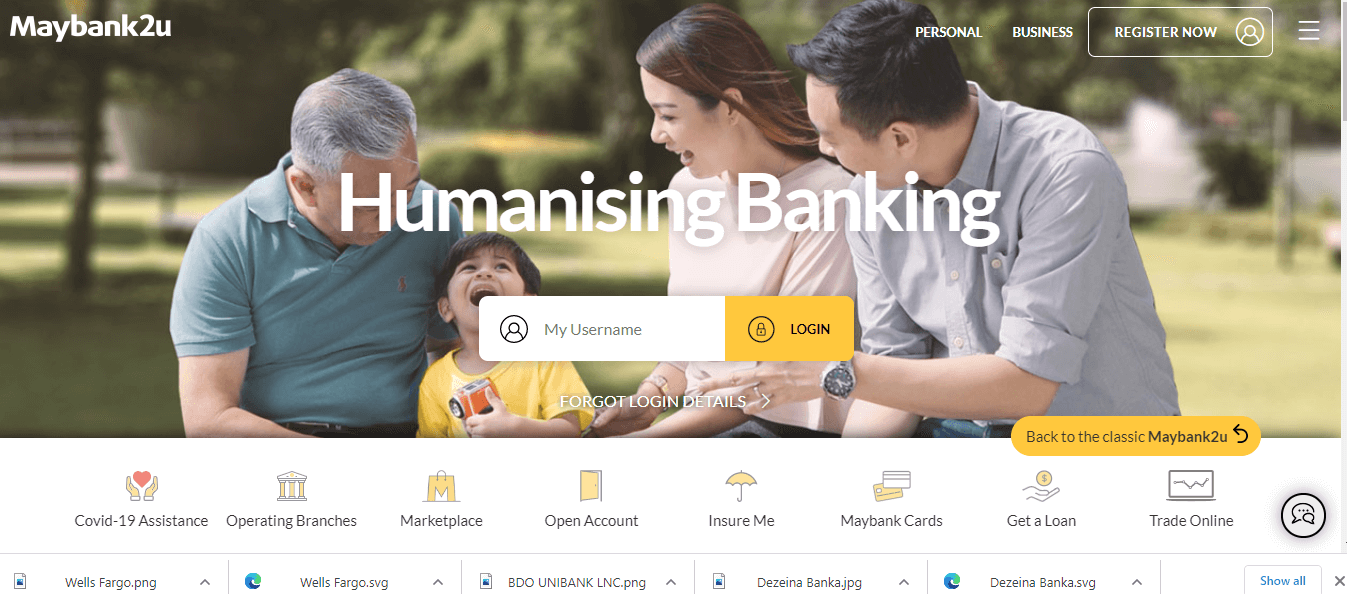 Maybank website
